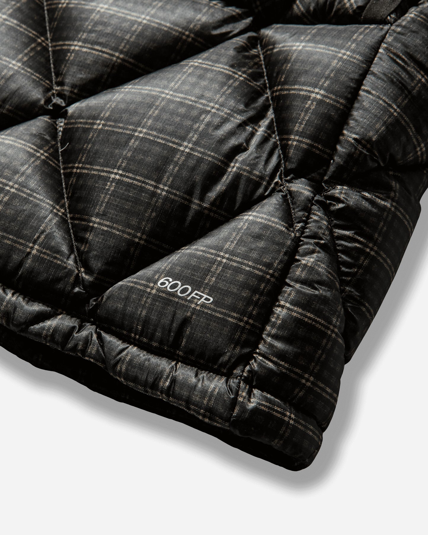 ROA Nuna 600 Fill Power Printed Check Hooded Down Vest Anthracite Coats and Jackets Down Jackets YBMW030FA27 ANT0001