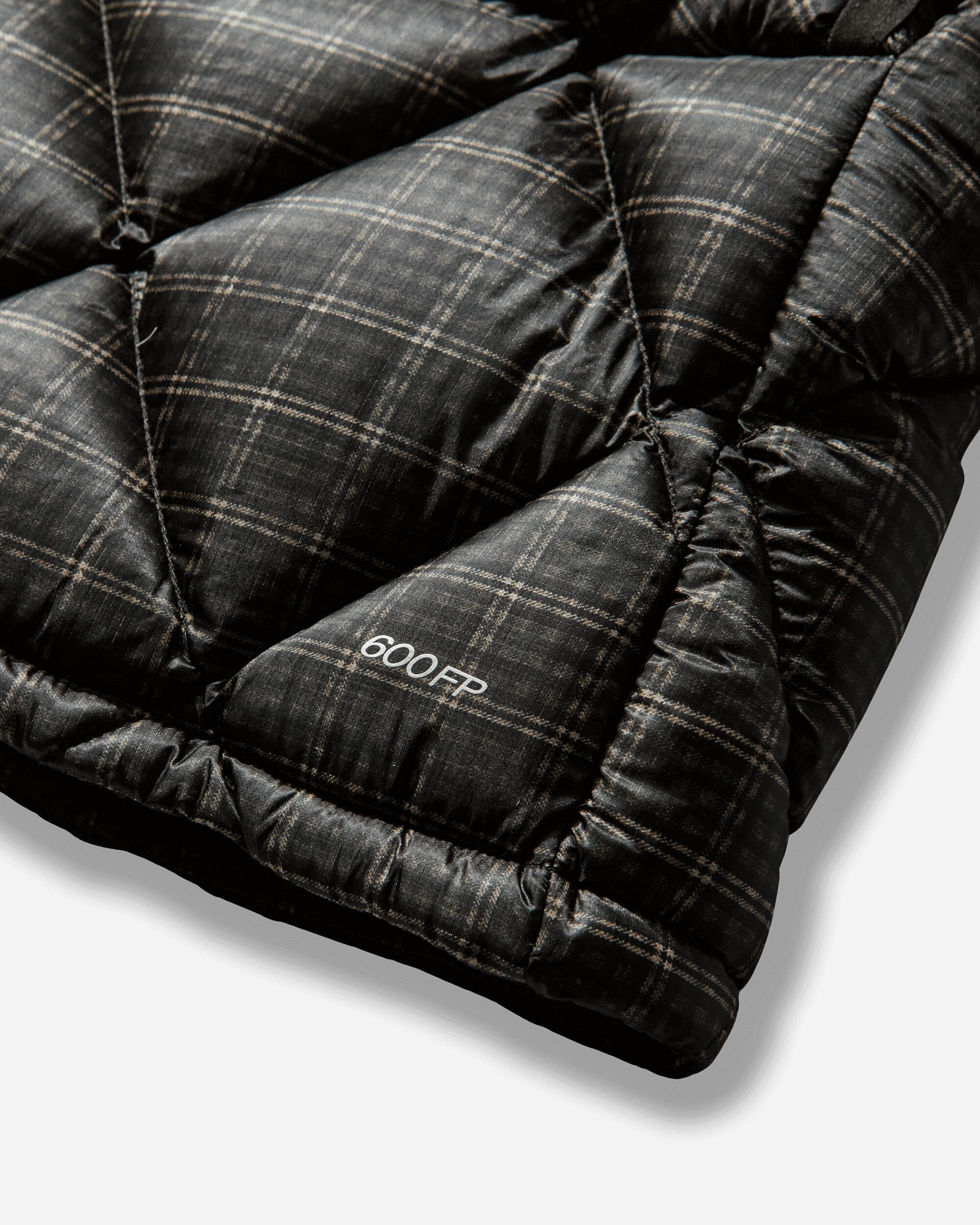 ROA Nuna 600 Fill Power Printed Check Hooded Down Vest Anthracite Coats and Jackets Down Jackets YBMW030FA27 ANT0001