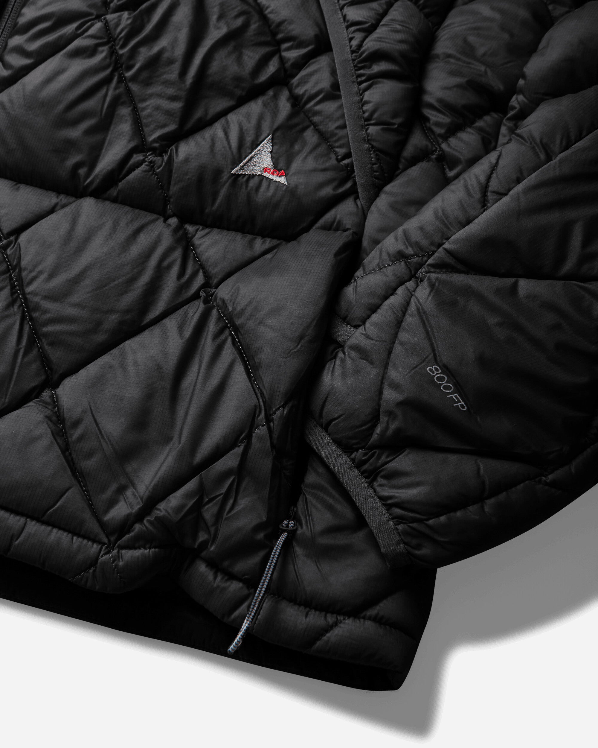 ROA Nuna 800 Fill Power Hooded Down Jacket Black Coats and Jackets Down Jackets YBUW0212FA158 BLK0001