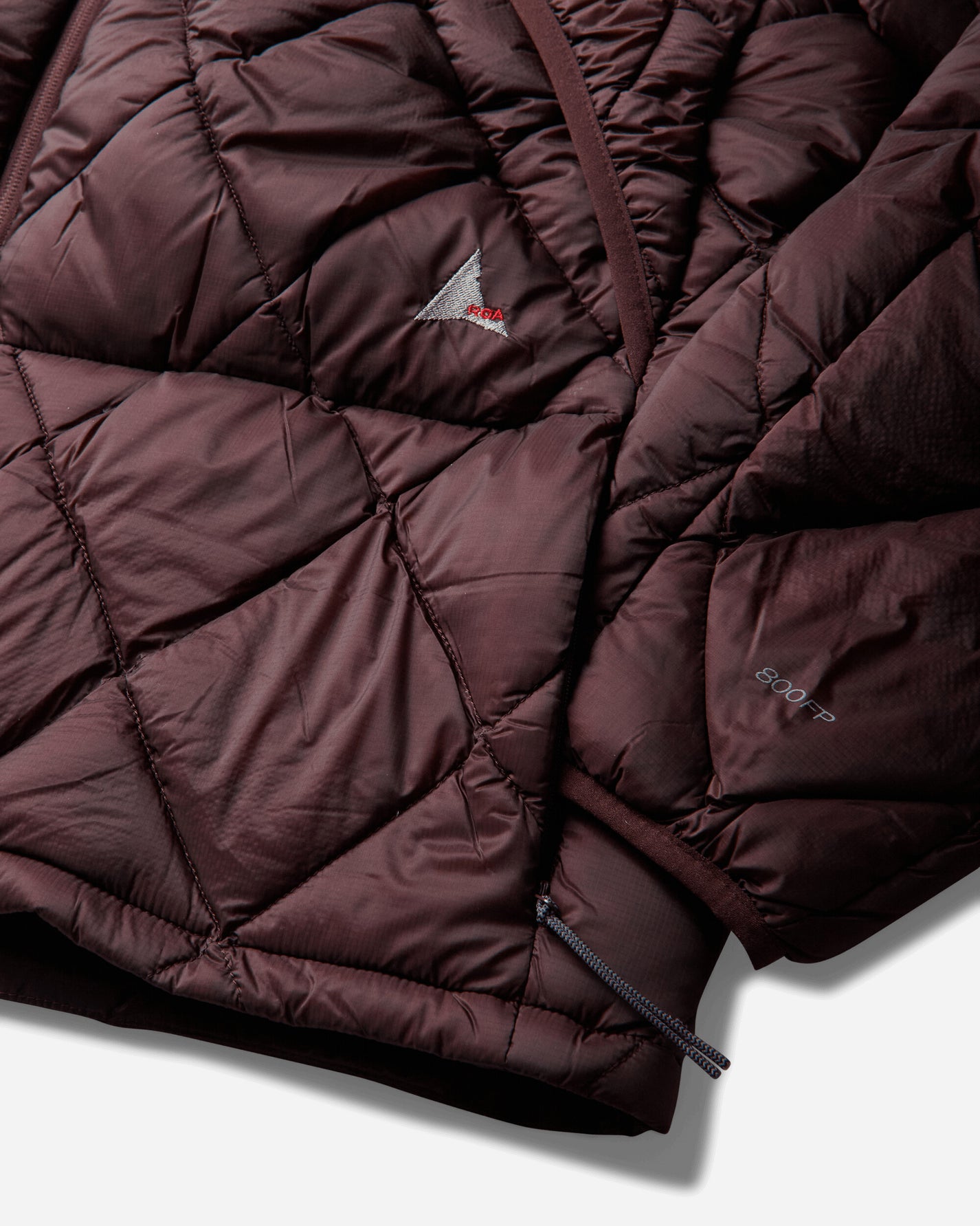 ROA Nuna 800 Fill Power Hooded Down Jacket Burgundy Coats and Jackets Down Jackets YBUW0212FA158 RED0007