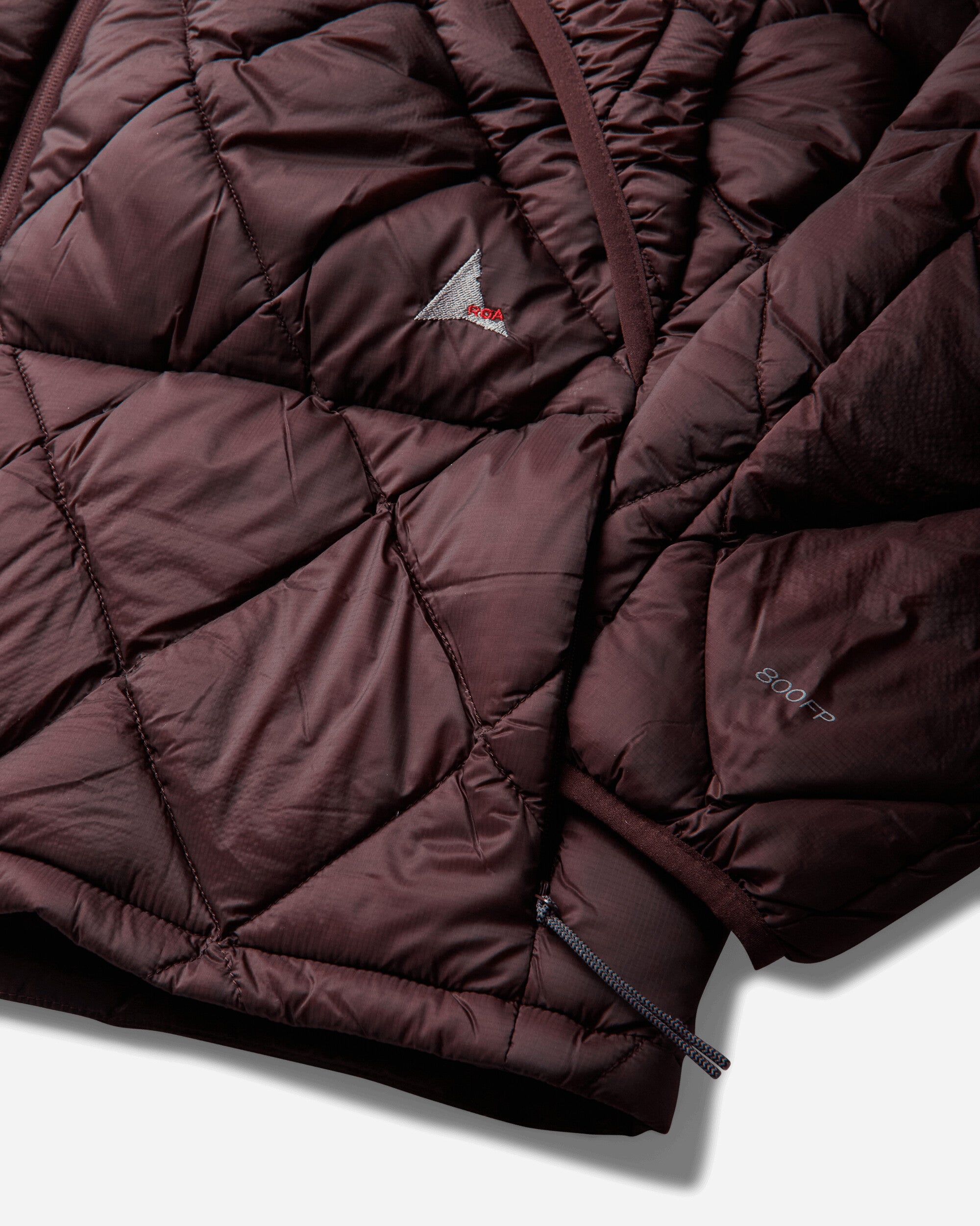 ROA Nuna 800 Fill Power Hooded Down Jacket Burgundy Coats and Jackets Down Jackets YBUW0212FA158 RED0007