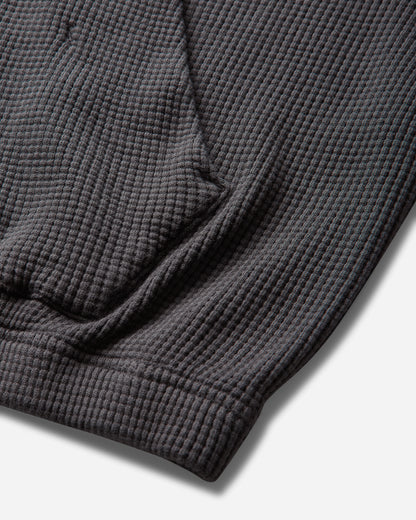 ROA Bee Sun Faded Organic Waffle Zip Up Hoodie Graphite Sweatshirts Hoodies YBMW034FA31 GRY0045