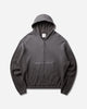 ROA Bee Sun Faded Organic Waffle Zip Up Hoodie Graphite Sweatshirts Hoodies YBMW034FA31 GRY0045