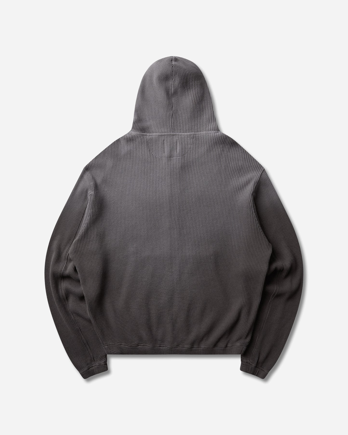 ROA Bee Sun Faded Organic Waffle Zip Up Hoodie Graphite Sweatshirts Hoodies YBMW034FA31 GRY0045