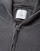 ROA Bee Sun Faded Organic Waffle Zip Up Hoodie Graphite Sweatshirts Hoodies YBMW034FA31 GRY0045