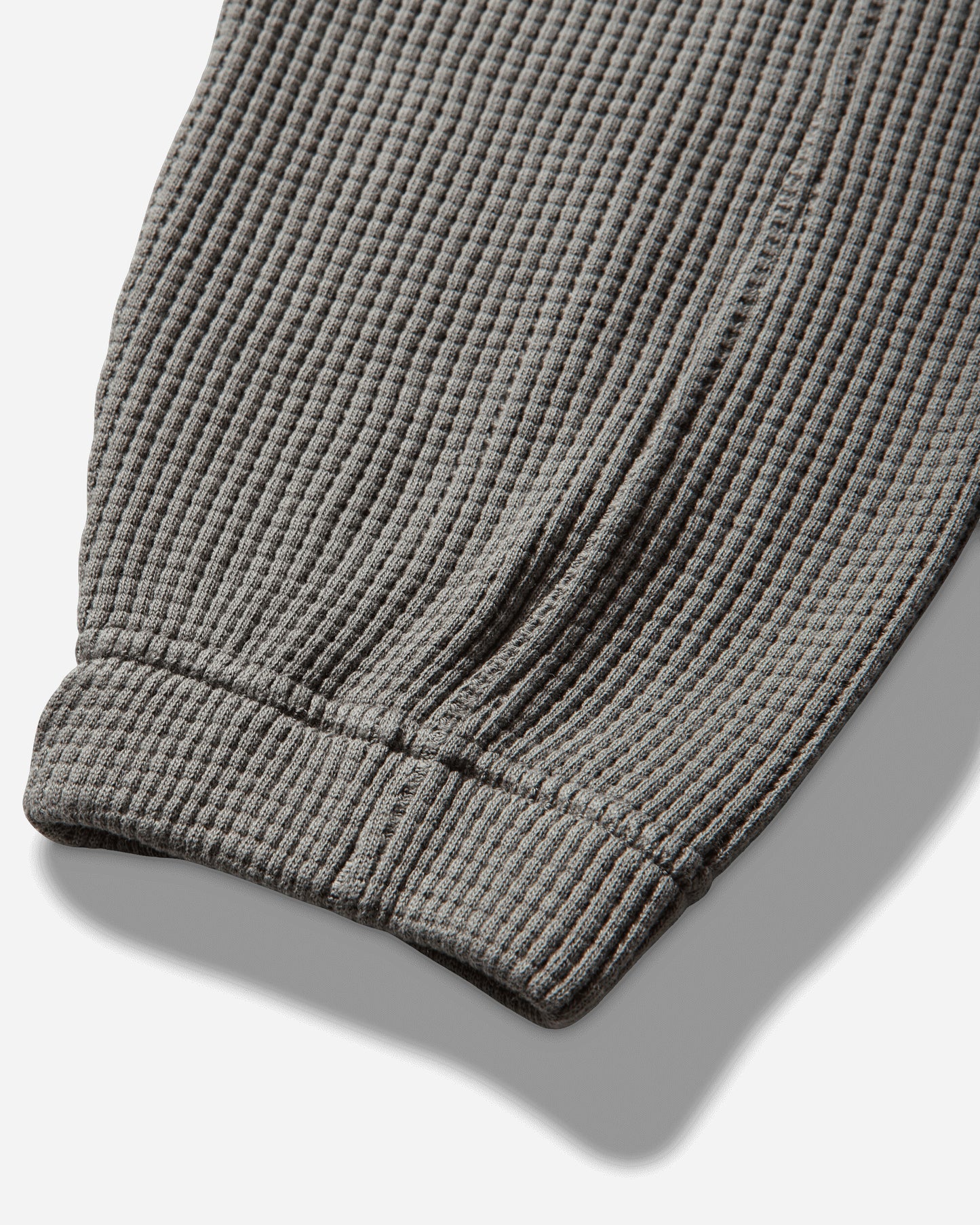 ROA Bee Sun Faded Organic Waffle Zip Up Hoodie Grey Sweatshirts Hoodies YBMW034FA31 GRY0001