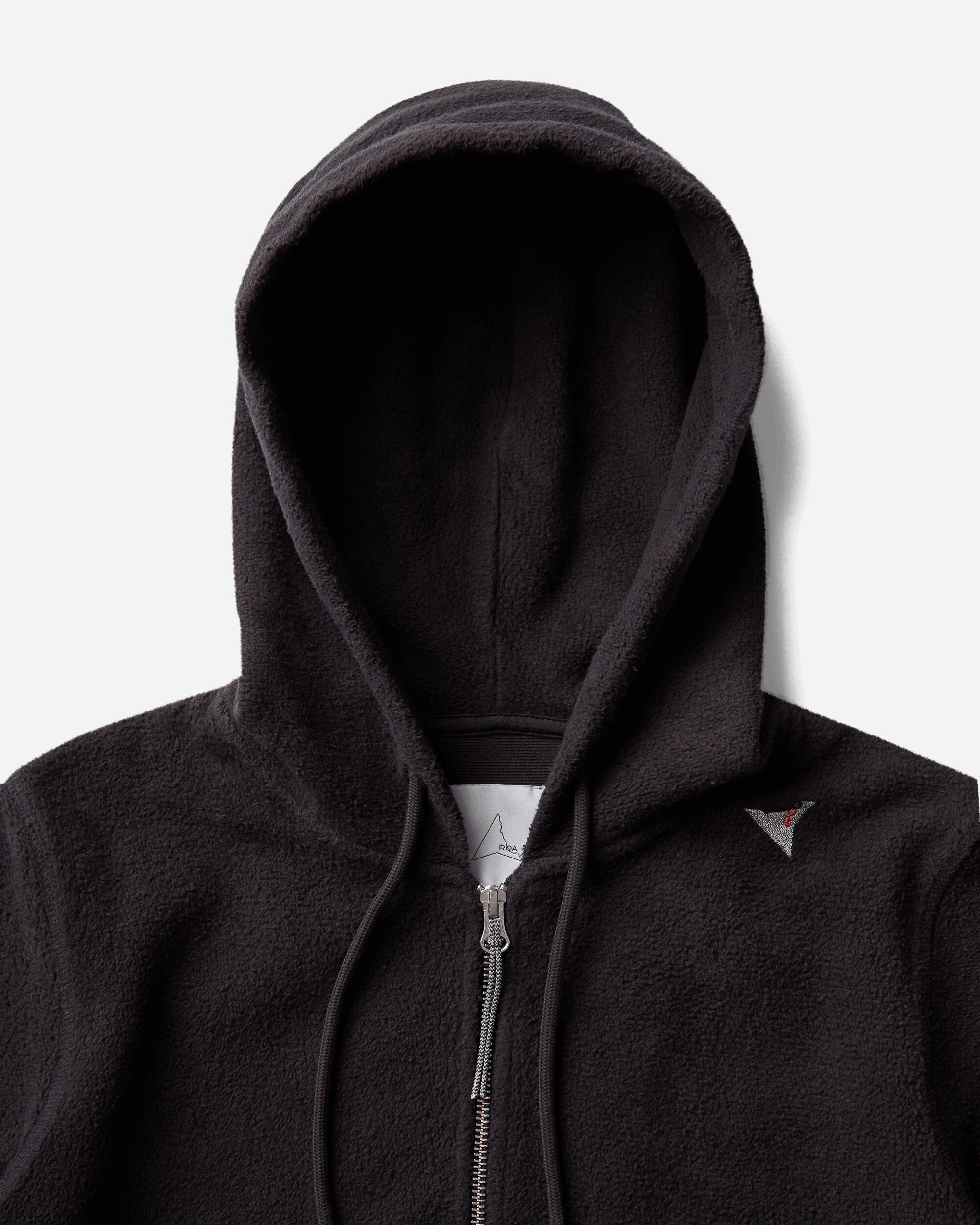 ROA Logo Inside Out Zip-Up Baby Hoodie Washed Black Sweatshirts Hoodies YBWW065JY20 BLK0020
