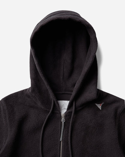 ROA Logo Inside Out Zip-Up Baby Hoodie Washed Black Sweatshirts Hoodies YBWW065JY20 BLK0020