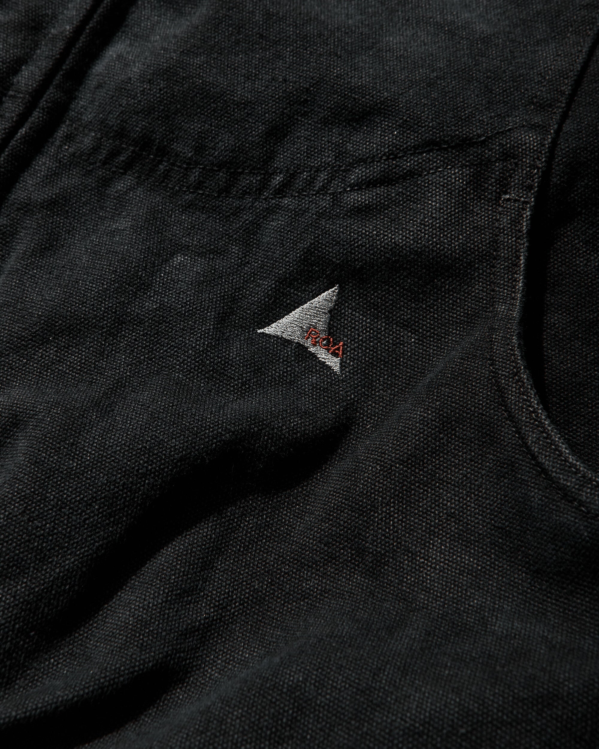 ROA Ash Canvas Jacket Washed Black Coats and Jackets Jackets YBMW006FA06 BLK0020