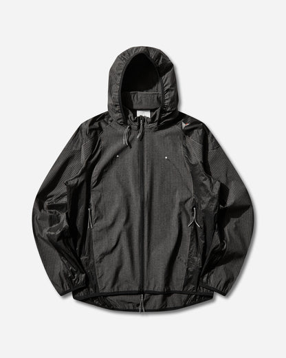 ROA Numb Pinstriped Hooded Wind Jacket Black Coats and Jackets Jackets YBMW007FA07 BLK0001