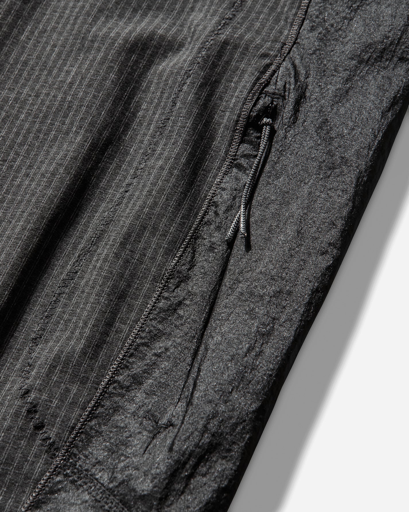 ROA Numb Pinstriped Hooded Wind Jacket Black Coats and Jackets Jackets YBMW007FA07 BLK0001