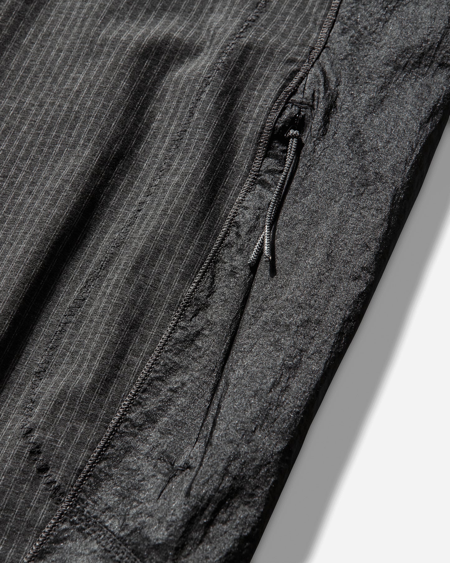 ROA Numb Pinstriped Hooded Wind Jacket Black Coats and Jackets Jackets YBMW007FA07 BLK0001