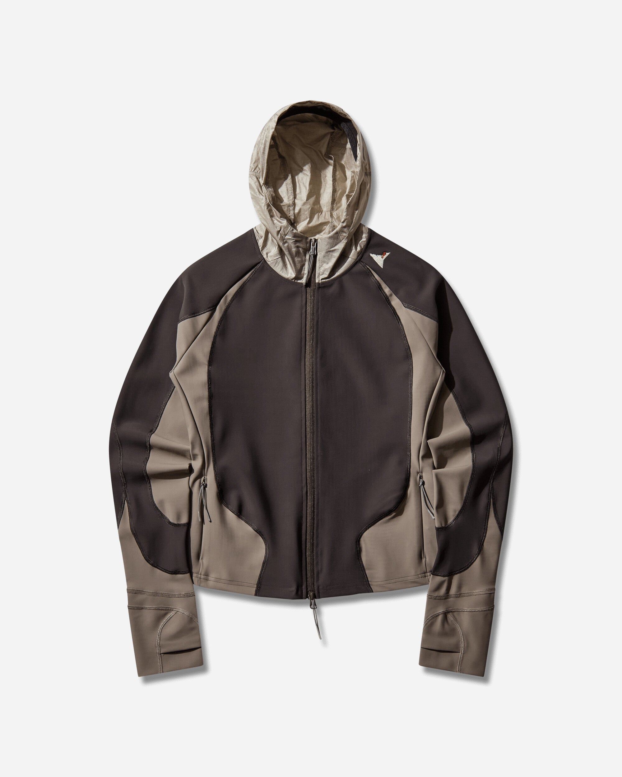 ROA Spine Stretch Hooded Jacket Dark Brown Coats and Jackets Jackets YBWW015FA06 BRW0003