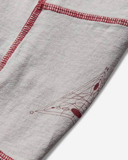 ROA Info Stitch Organic Long Sleeve Light Grey T-Shirts Longsleeve RBMW0543JY56 GRY0004