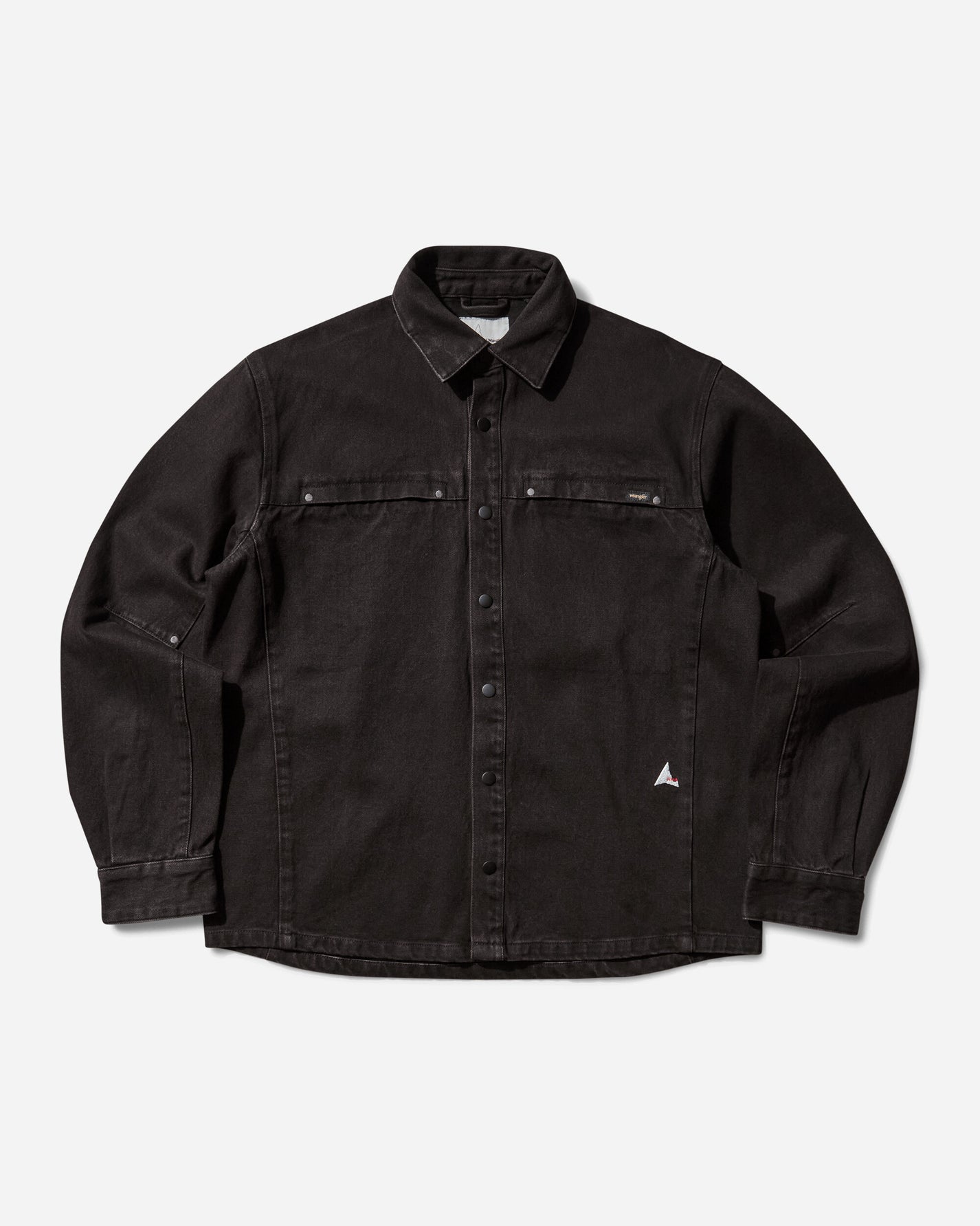 ROA Roa x Wrangler Lona Denim Shirt Dark Brown Shirts Longsleeve OBMW017FA11 BRW0003