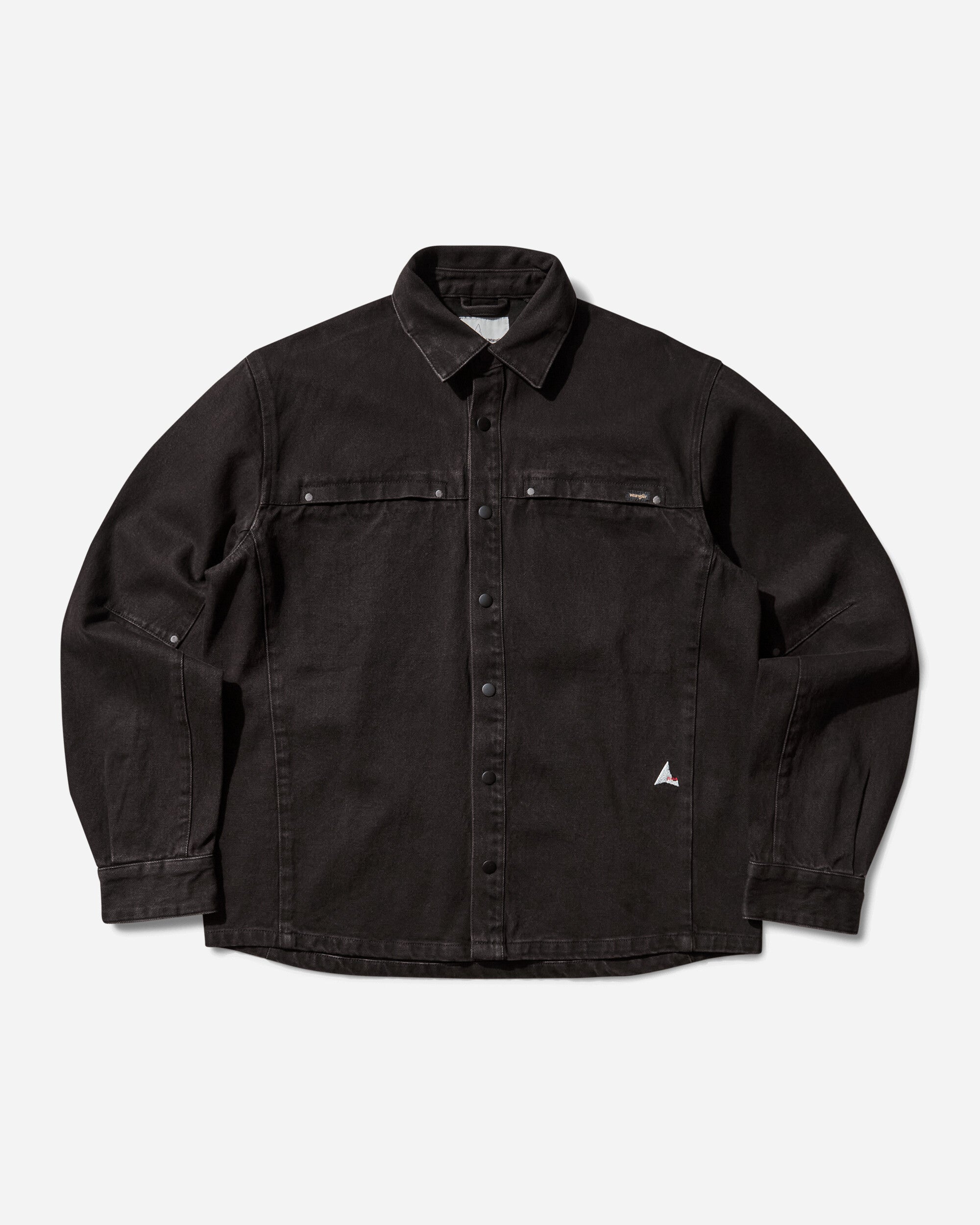 ROA Roa x Wrangler Lona Denim Shirt Dark Brown Shirts Longsleeve OBMW017FA11 BRW0003