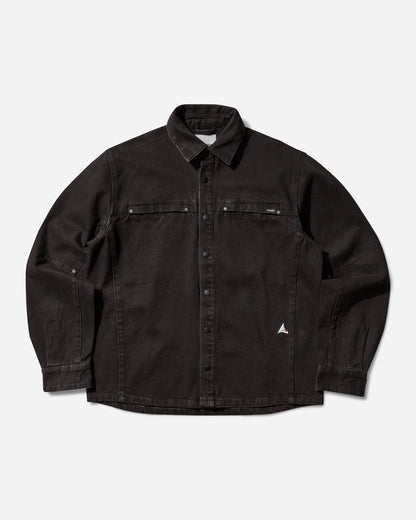 ROA Roa x Wrangler Lona Denim Shirt Dark Brown Shirts Longsleeve OBMW017FA11 BRW0003