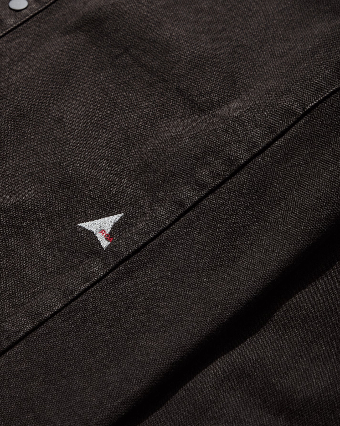 ROA Roa x Wrangler Lona Denim Shirt Dark Brown Shirts Longsleeve OBMW017FA11 BRW0003