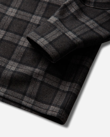 ROA Logger Wool Check Long Sleeve Shirt Anthracite Shirts Longsleeve Shirt YBMW0229FA179 ANT0001