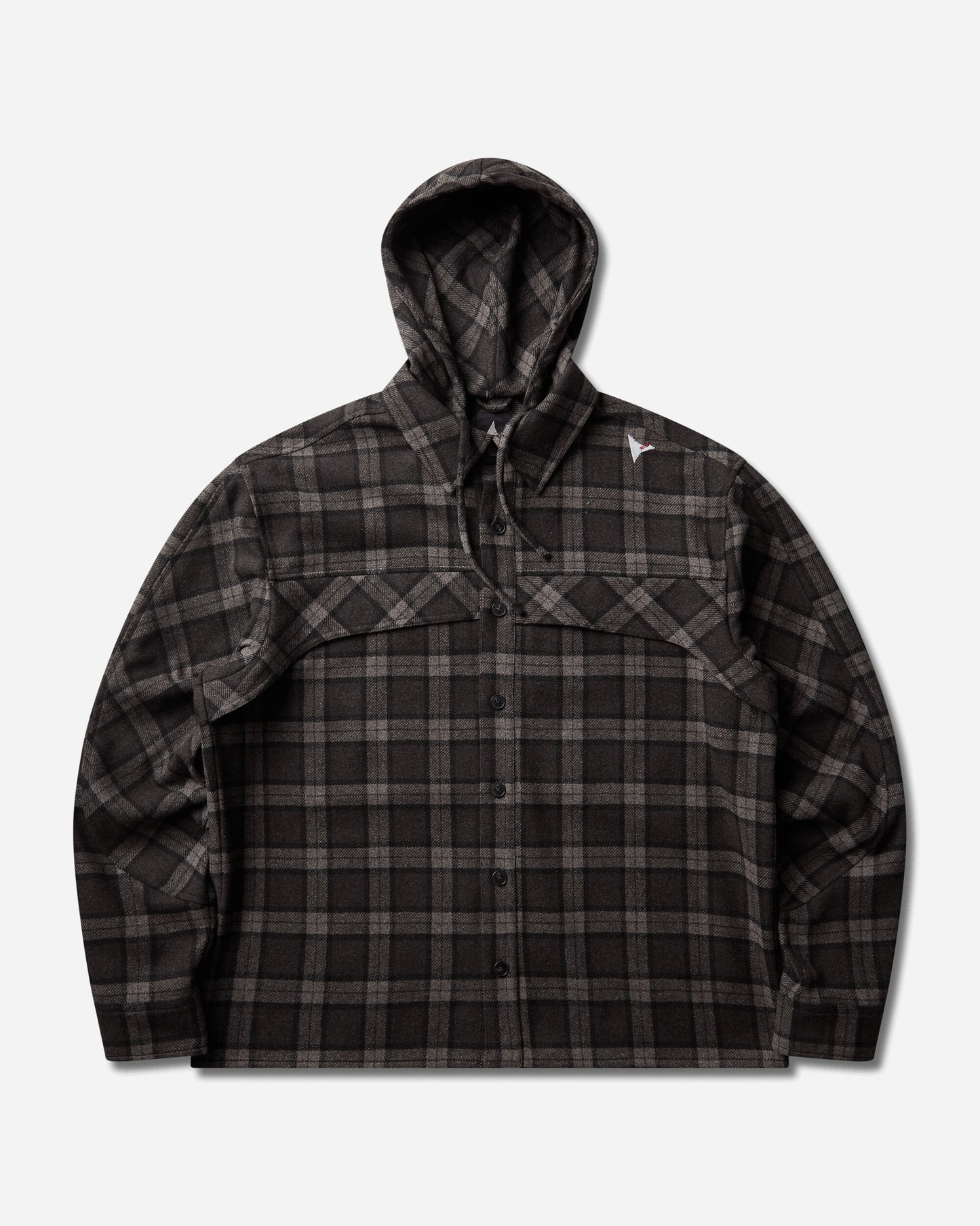ROA Logger Wool Check Long Sleeve Shirt Anthracite Shirts Longsleeve Shirt YBMW0229FA179 ANT0001