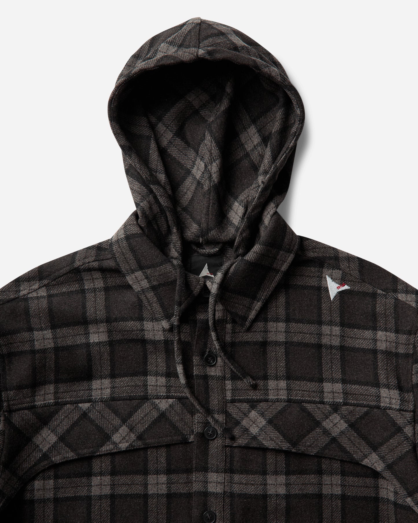 ROA Logger Wool Check Long Sleeve Shirt Anthracite Shirts Longsleeve Shirt YBMW0229FA179 ANT0001