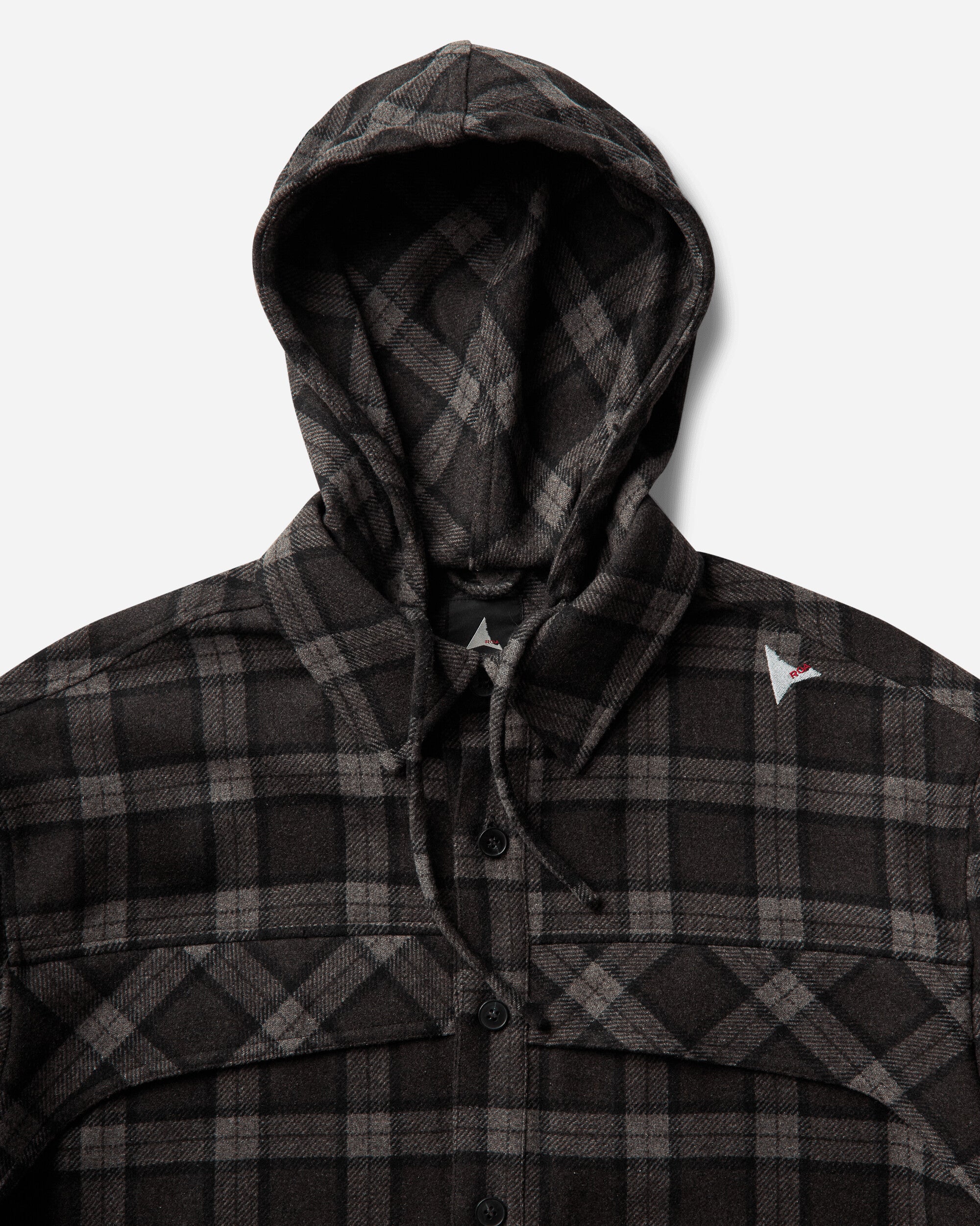 ROA Logger Wool Check Long Sleeve Shirt Anthracite Shirts Longsleeve Shirt YBMW0229FA179 ANT0001