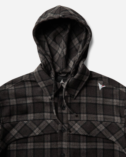 ROA Logger Wool Check Long Sleeve Shirt Anthracite Shirts Longsleeve Shirt YBMW0229FA179 ANT0001