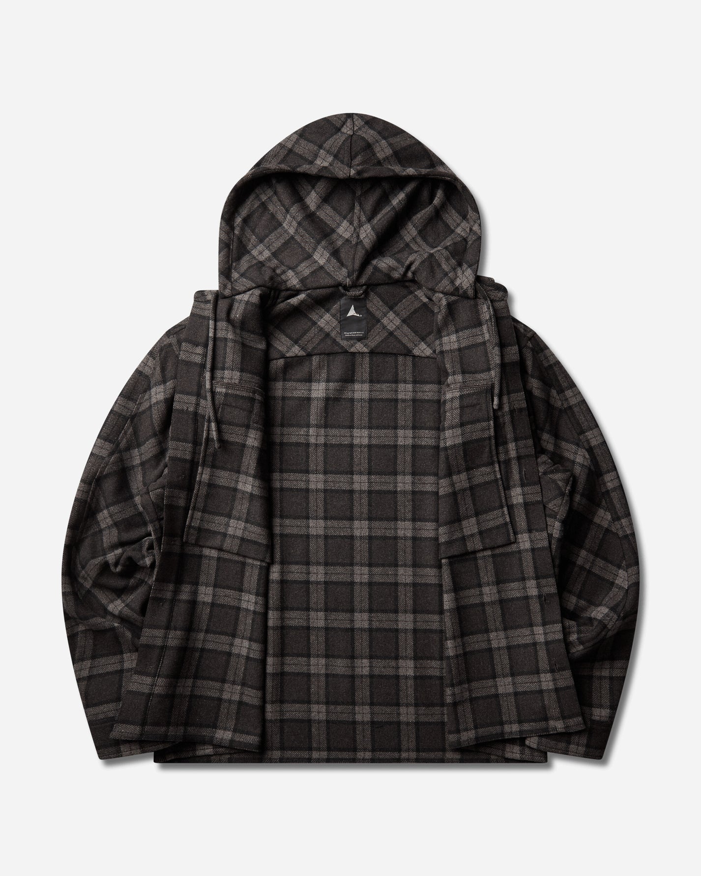 ROA Logger Wool Check Long Sleeve Shirt Anthracite Shirts Longsleeve Shirt YBMW0229FA179 ANT0001