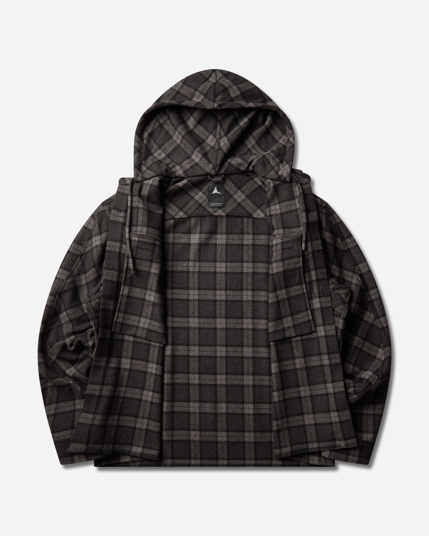 ROA Logger Wool Check Long Sleeve Shirt Anthracite Shirts Longsleeve Shirt YBMW0229FA179 ANT0001
