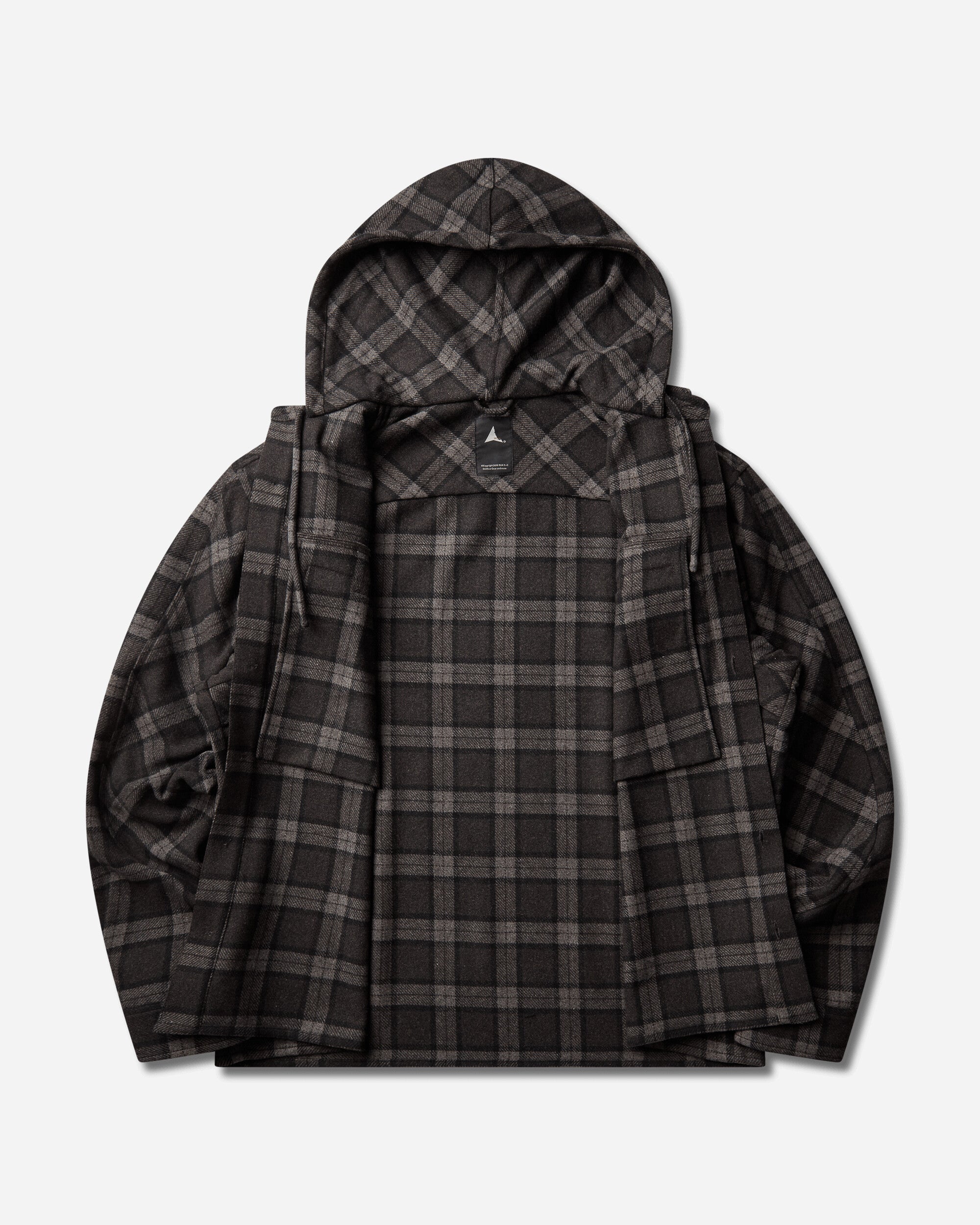 ROA Logger Wool Check Long Sleeve Shirt Anthracite Shirts Longsleeve Shirt YBMW0229FA179 ANT0001