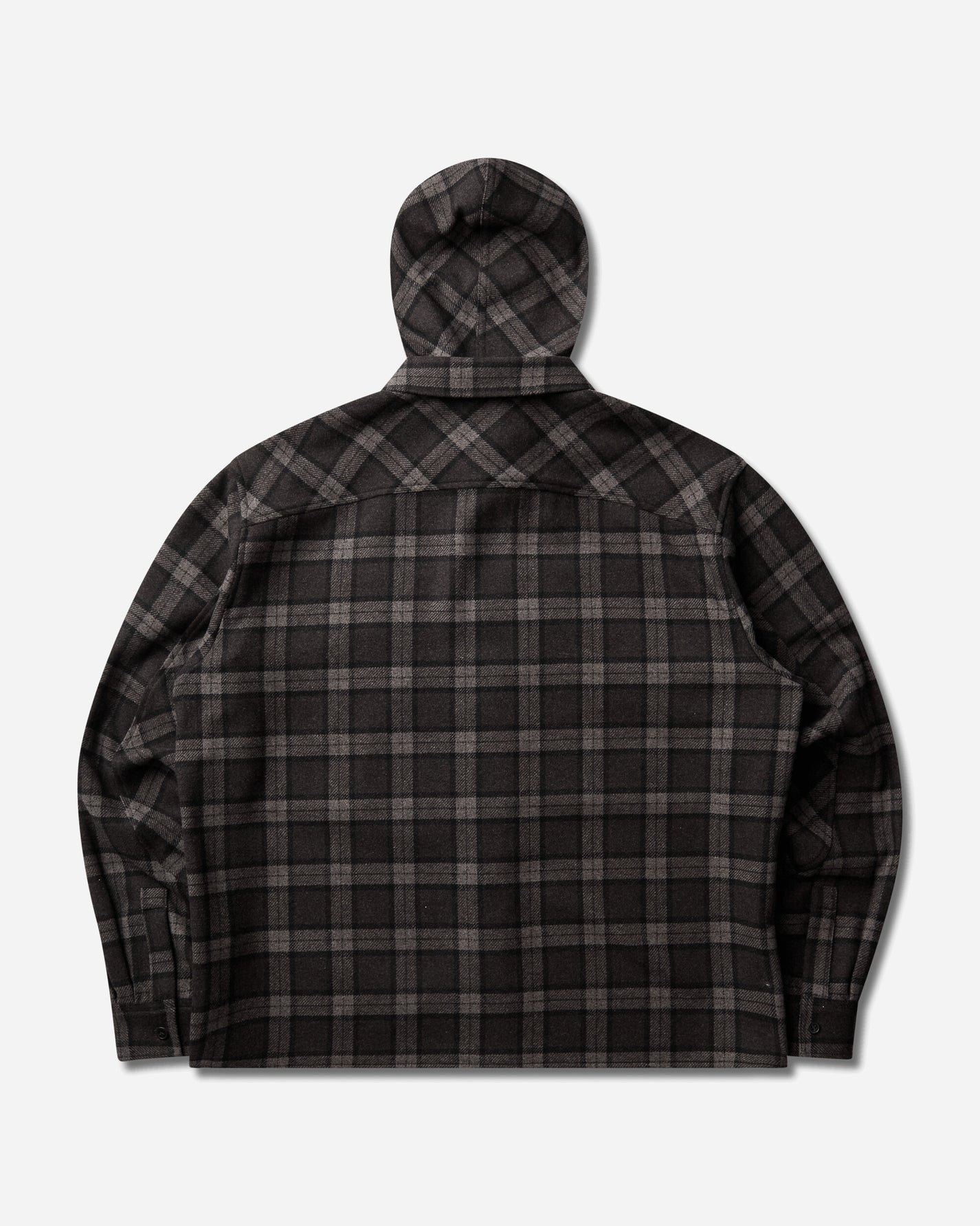 ROA Logger Wool Check Long Sleeve Shirt Anthracite Shirts Longsleeve Shirt YBMW0229FA179 ANT0001