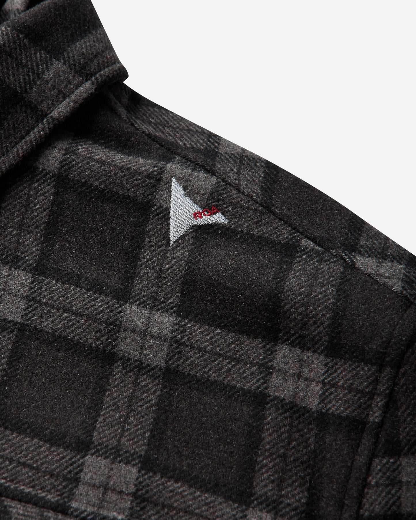 ROA Logger Wool Check Long Sleeve Shirt Anthracite Shirts Longsleeve Shirt YBMW0229FA179 ANT0001