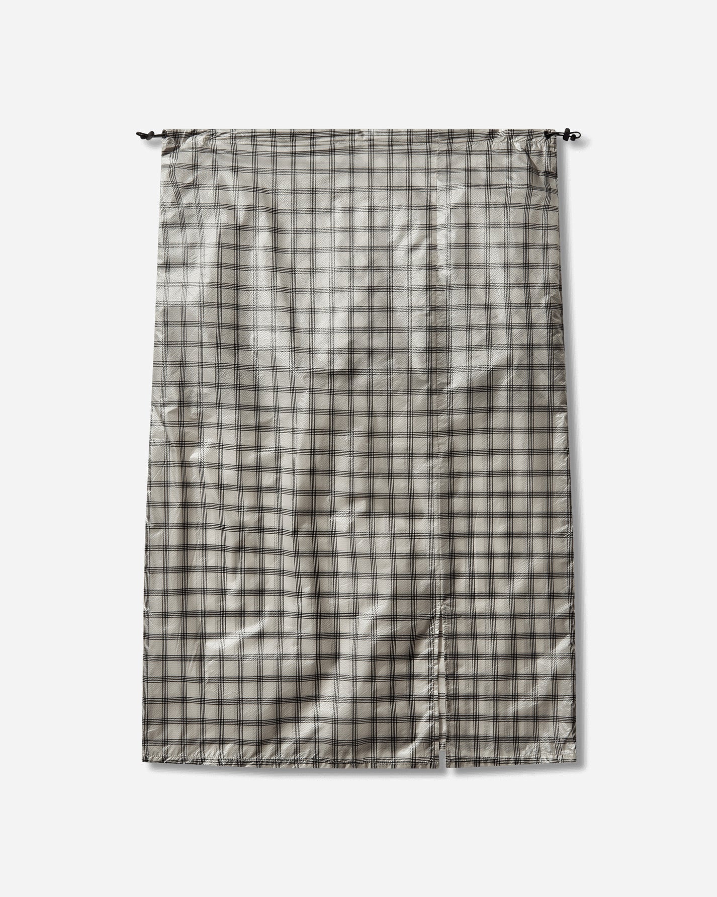 ROA Nia See Through Printed Check Mid Skirt White Skirts Midi YBWW033FA13 WTH0001