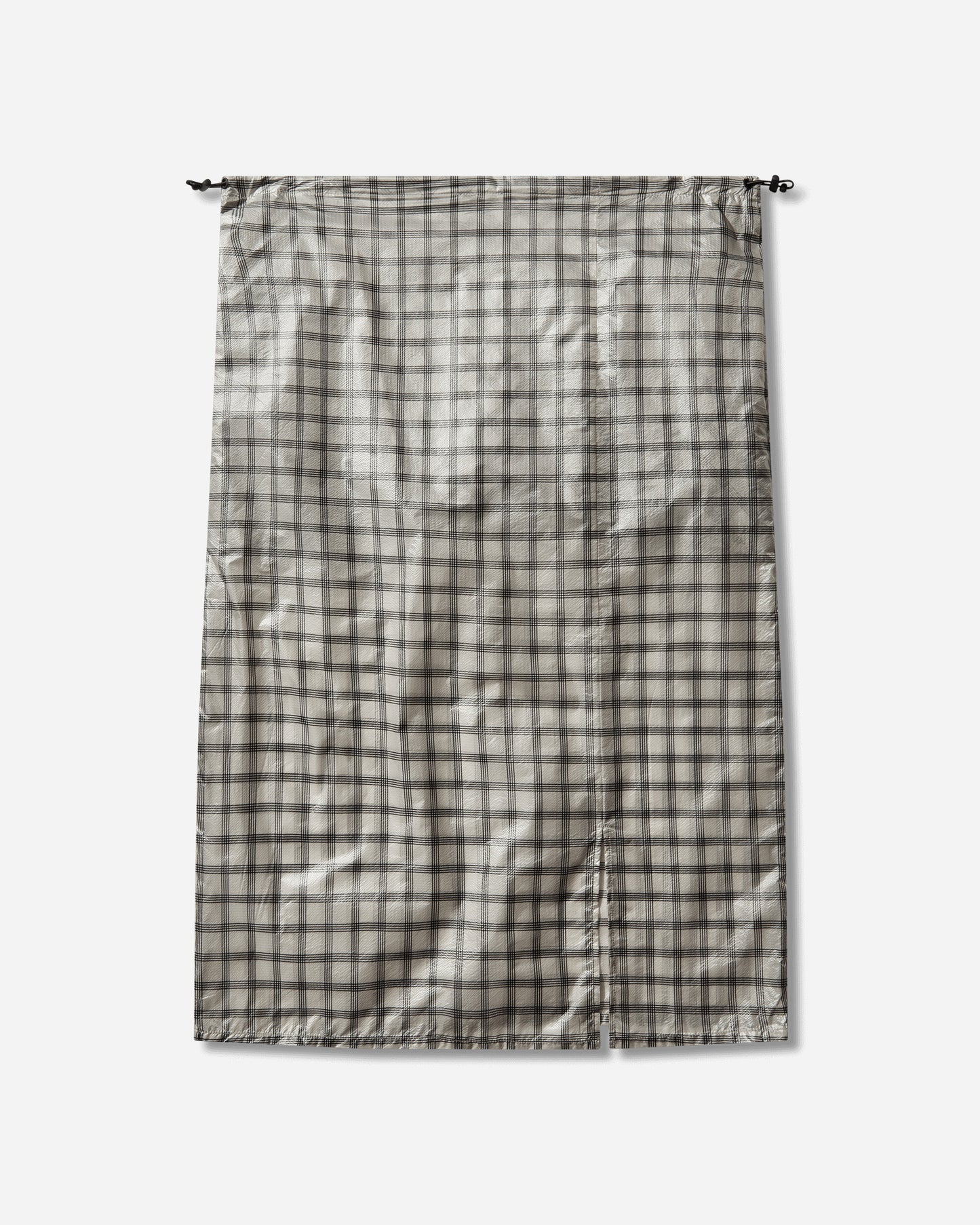 ROA Nia See Through Printed Check Mid Skirt White Skirts Midi YBWW033FA13 WTH0001