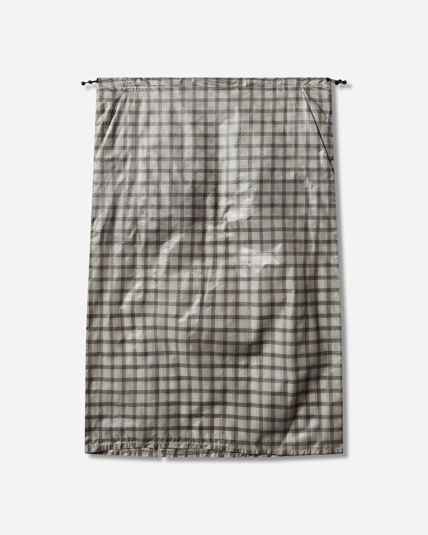 ROA Nia See Through Printed Check Mid Skirt White Skirts Midi YBWW033FA13 WTH0001