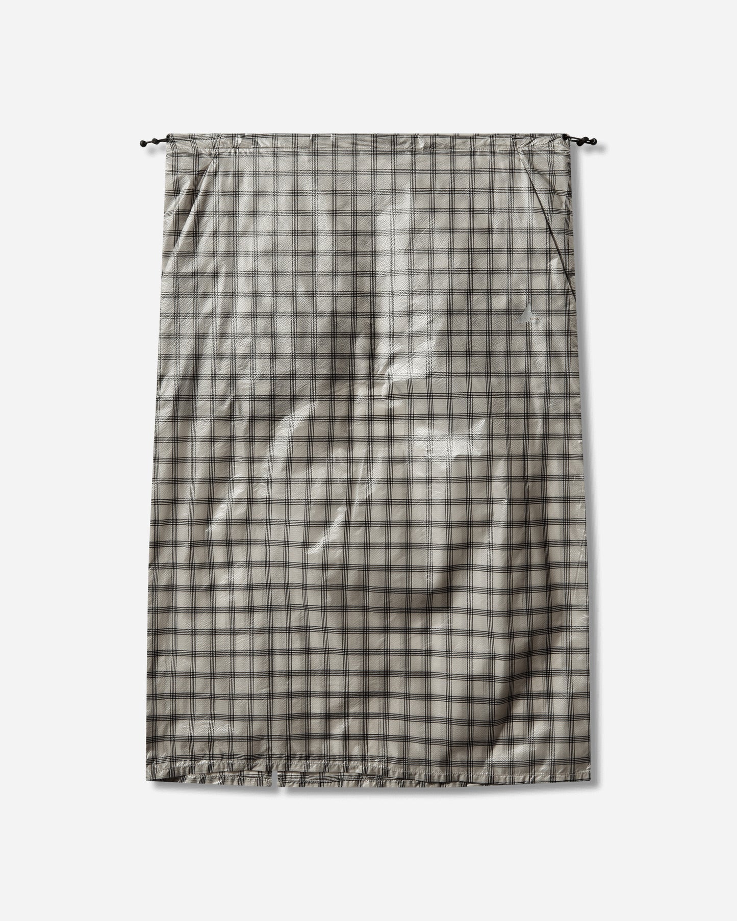 ROA Nia See Through Printed Check Mid Skirt White Skirts Midi YBWW033FA13 WTH0001