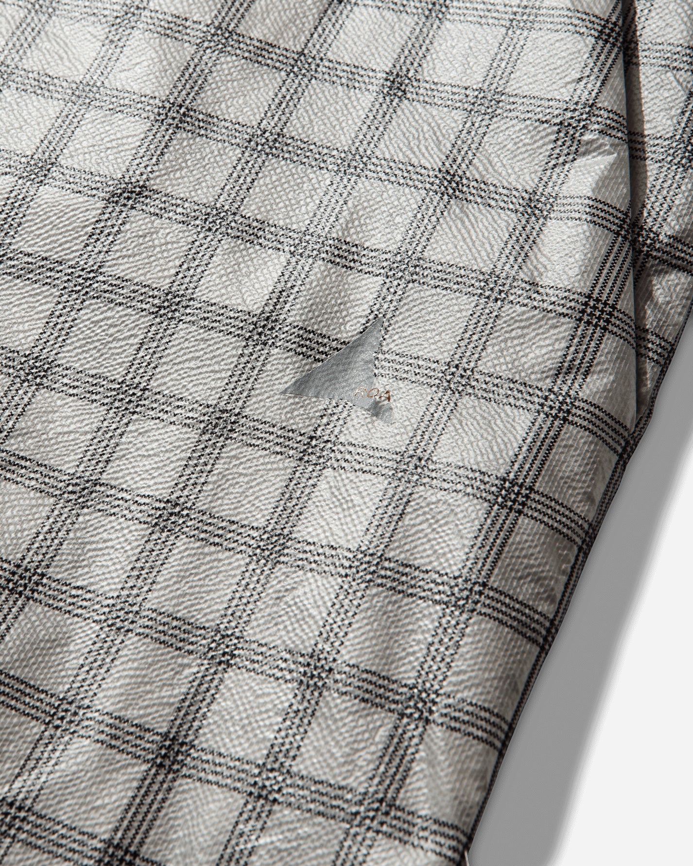 ROA Nia See Through Printed Check Mid Skirt White Skirts Midi YBWW033FA13 WTH0001