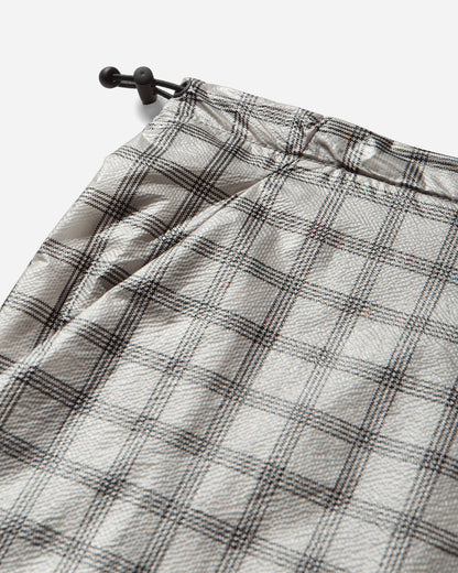 ROA Nia See Through Printed Check Mid Skirt White Skirts Midi YBWW033FA13 WTH0001