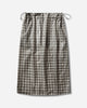 ROA Nia See Through Printed Check Mid Skirt White Skirts Midi YBWW033FA13 WTH0001