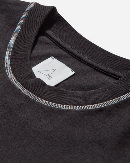 ROA Info Stitch Organic T Shirt Black T-Shirts Shortsleeve RBMW0545JY58 BLK0001