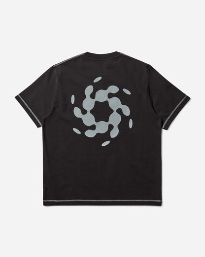 ROA Info Stitch Organic T Shirt Black T-Shirts Shortsleeve RBMW0545JY58 BLK0001