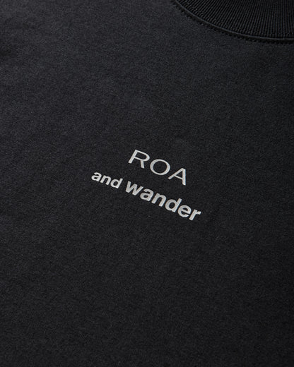 ROA R08 Roa × And Wander Logo Printed T Black T-Shirts Shortsleeve 5746184517SJ 010