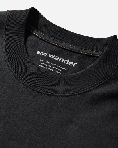ROA R08 Roa × And Wander Logo Printed T Black T-Shirts Shortsleeve 5746184517SJ 010