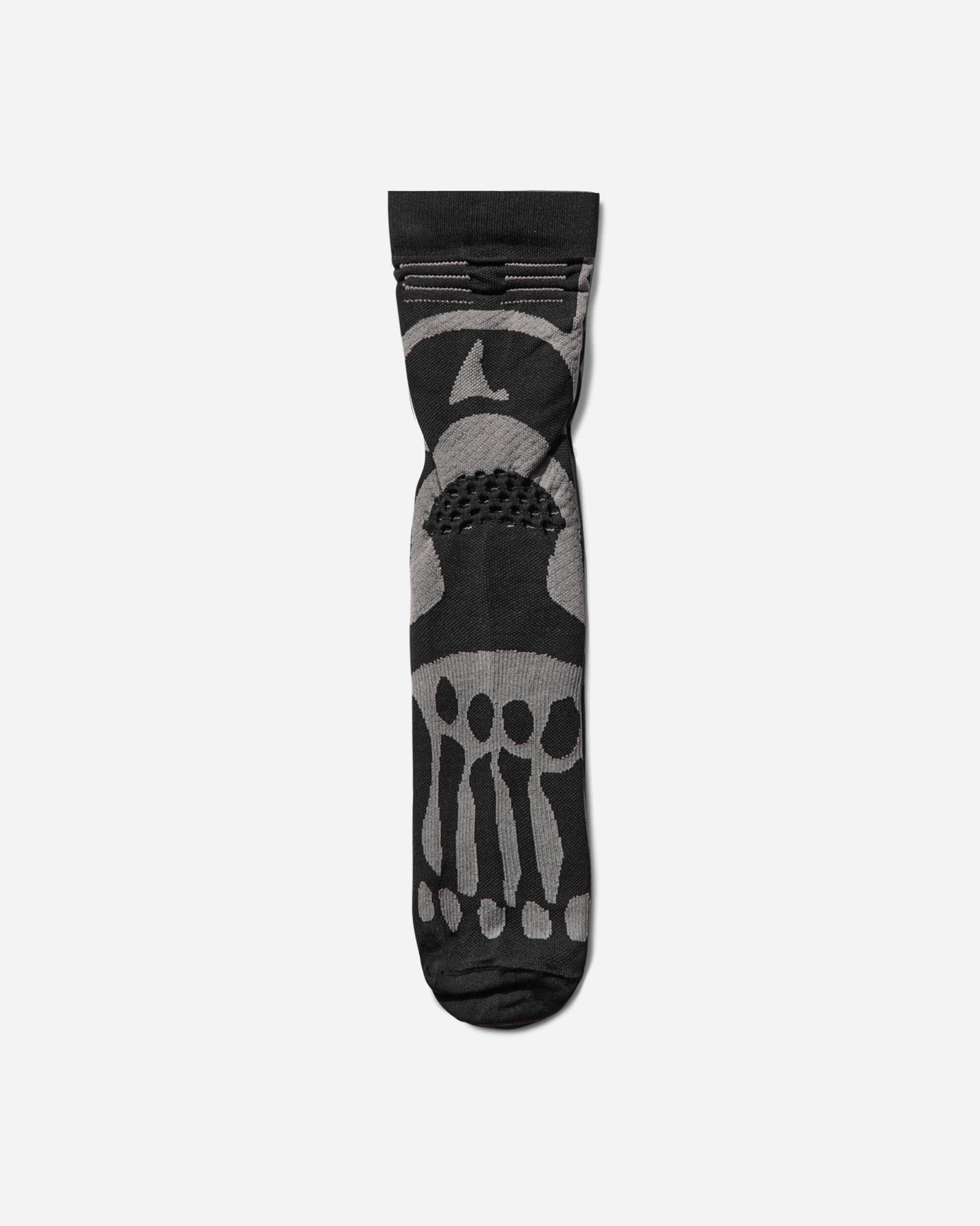 ROA Bones Logo Q Skin Technical Crew Socks Black Underwear Socks YBUW003YA03 BLK0001