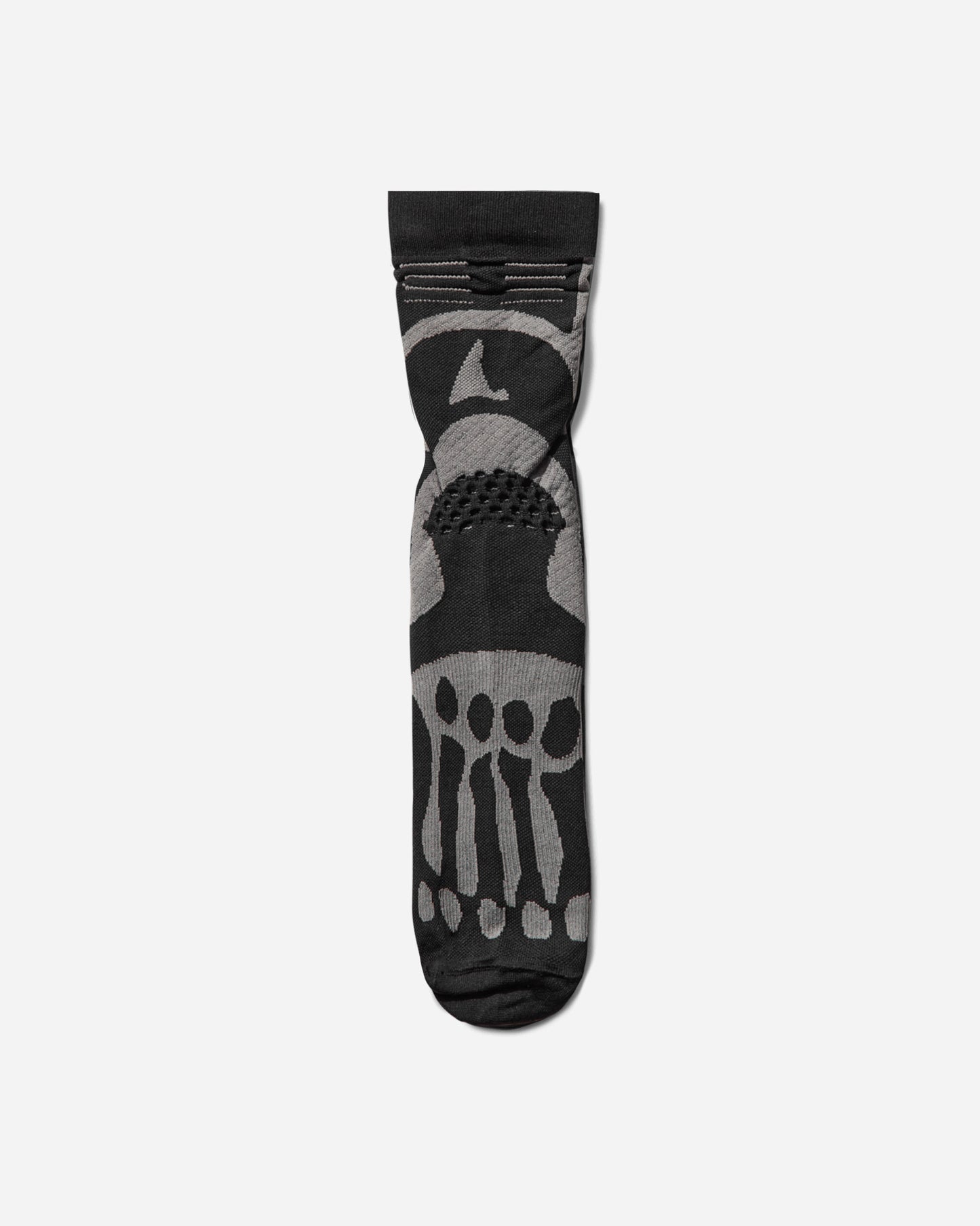 ROA Bones Logo Q Skin Technical Crew Socks Black Underwear Socks YBUW003YA03 BLK0001