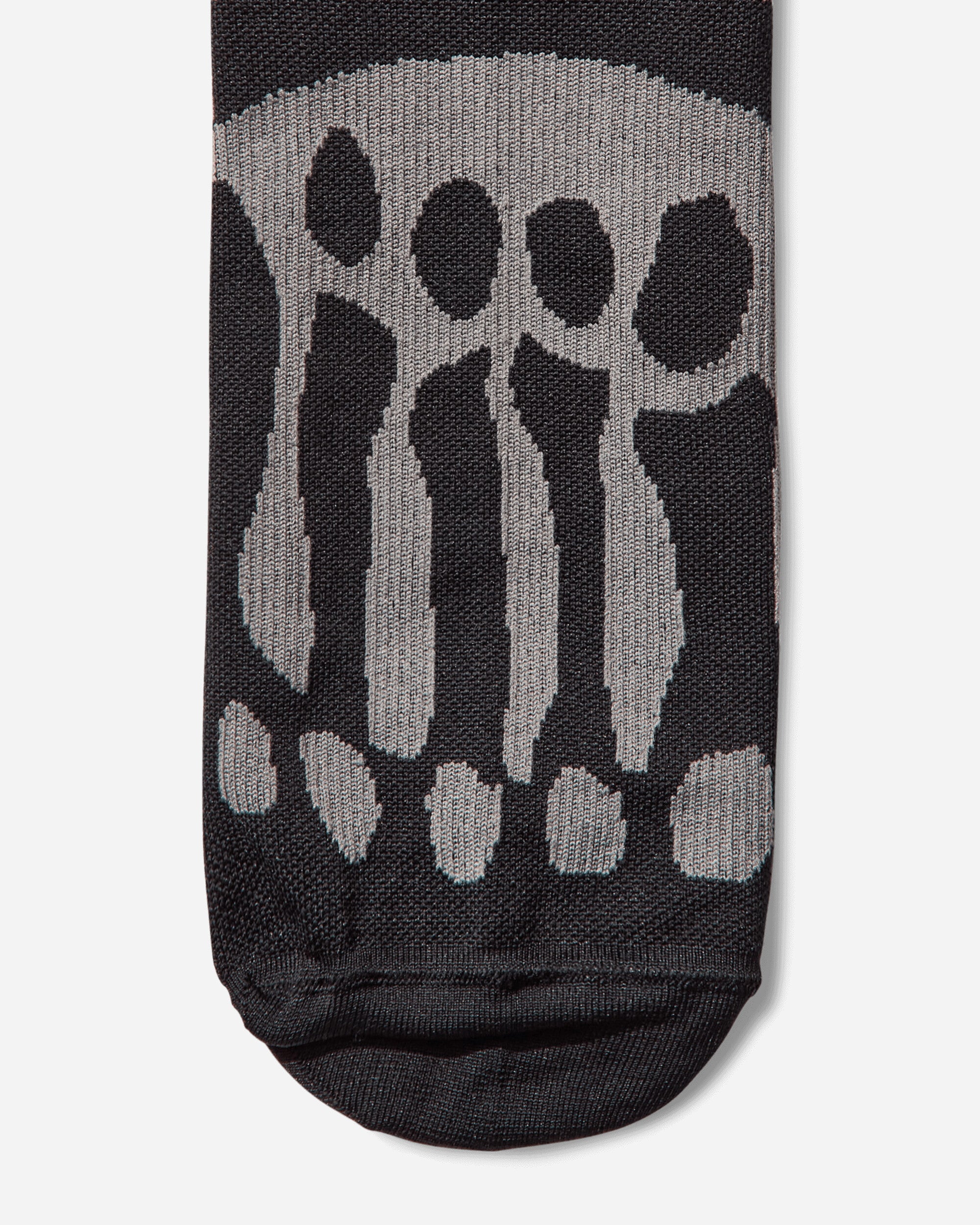 ROA Bones Logo Q Skin Technical Crew Socks Black Underwear Socks YBUW003YA03 BLK0001