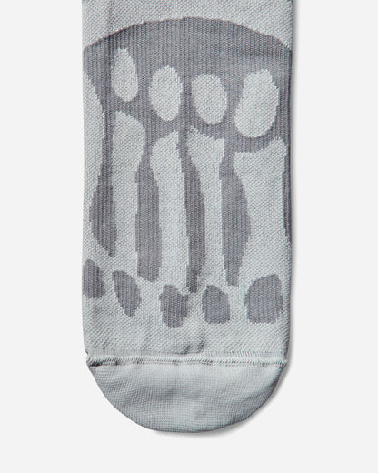 ROA Bones Logo Q Skin Technical Crew Socks Light Grey Underwear Socks YBUW003YA03 GRY0004