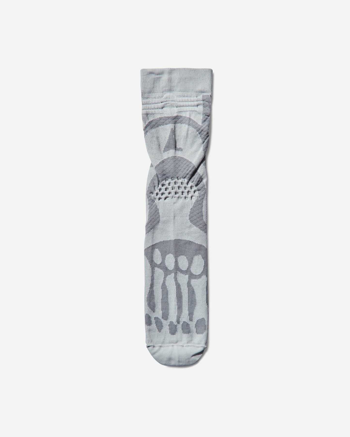 ROA Bones Logo Q Skin Technical Crew Socks Light Grey Underwear Socks YBUW003YA03 GRY0004