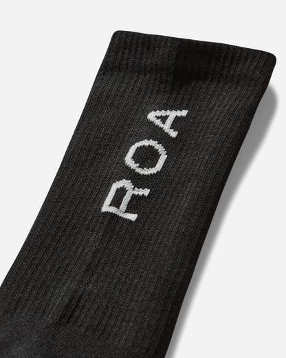 ROA Logo Biofil Socks Black/Light Grey Underwear Socks YBUW087YA26 BLK0044