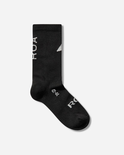 ROA Logo Biofil Socks Black/Light Grey Underwear Socks YBUW087YA26 BLK0044